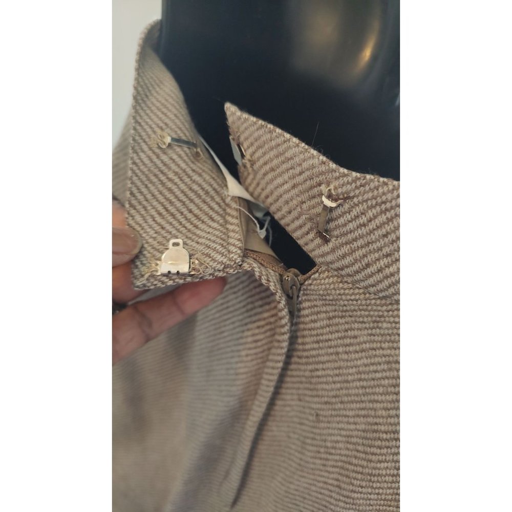 70's - 80's Albert Nipon Designer Wool Diagonal S… - image 2